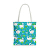 Beautiful Swan Pond Tote | Waterlily Canvas Bag Gift