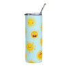 Sunny Smiles Travel Tumbler – Cute Sun Pattern Insulated Cup (20oz)