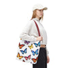 Butterfly Print Tote Bag | Colorful Monarch Watercolor Canvas Bag