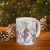 Watercolor Seahorse Coffee Mug, Ocean Life Ceramic Cup