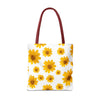 Yellow Daisy Floral Tote | Sun Flower Canvas Bag Gift