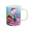 Underwater Marine Life Scene Ceramic Mug | Ocean Lover Gift