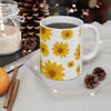 Daisy Flower Coffee Mug, Bright & Sunny Botanical Gift