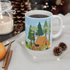 Camping Scene Coffee Mug | Outdoor Campfire Cup, Camper Mug Gift