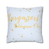 Stargazers Dream On Pillowcase | Decorative Throw Pillow Cover | Light Blue Color