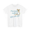 Just a Girl Who Loves God T-Shirt, Faith-Based Gift, Christian Tee