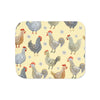 Farmhouse Rooster & Hen Throw Blanket | Fleece Sherpa Blanket | Cozy Country Decor