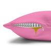 Stargazers Dream On Pillowcase | Decorative Throw Pillow Cover | Pastel Crimson Pink Color