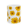 Daisy Flower Coffee Mug, Bright & Sunny Botanical Gift