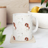 Dog Pattern Ceramic Mug | Adorable Beagle & White Dog Cup