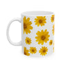 Daisy Flower Coffee Mug, Bright & Sunny Botanical Gift