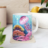 Underwater Marine Life Scene Ceramic Mug | Ocean Lover Gift