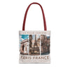 Paris France Vintage Tote | Stylish Travel Inspired Canvas Bag
