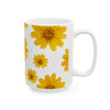 Yellow Daisy Floral Ceramic Coffee Mug (Various Sizes)
