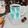 Watercolor Jellyfish Mug, Ceramic Coffee Cup, Gift for Marine Animal Lover