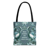 Trust Patience & Kindness Create Love Tote | Inspirational Crane Canvas Bag