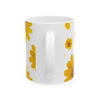 Yellow Daisy Floral Ceramic Coffee Mug (Various Sizes)