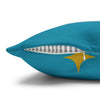 Stargazers Dream On Pillowcase | Decorative Throw Pillow Cover | Dark Turquoise Color