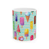 Ice Cream Popsicle Coffee Mug | Colorful Frozen Treat  Ceramic Cup