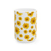 Yellow Daisy Floral Ceramic Coffee Mug (Various Sizes)