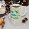 Sip, Smile, Repeat, Vintage Coffee Mug | Retro Ceramic Cup