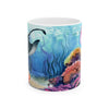 Underwater Marine Life Scene Ceramic Mug | Ocean Lover Gift