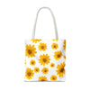 Yellow Daisy Floral Tote | Sun Flower Canvas Bag Gift