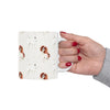 Dog Pattern Ceramic Mug | Adorable Beagle & White Dog Cup