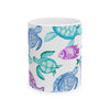 Watercolor Sea Turtle Coffee Mug, Ocean-Themed Ceramic Cup