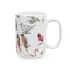 Watercolor Bird Illustrations Coffee Mug