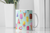 Ice Cream Popsicle Coffee Mug | Colorful Frozen Treat  Ceramic Cup