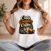 Cats Cuddles Coffee T-Shirt, Cute Cat Graphic Tee, Cat Mom Dad Gift