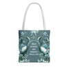 Trust Patience & Kindness Create Love Tote | Inspirational Crane Canvas Bag