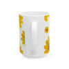 Yellow Daisy Floral Ceramic Coffee Mug (Various Sizes)
