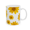 Yellow Daisy Floral Ceramic Coffee Mug (Various Sizes)