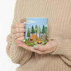 Camping Scene Coffee Mug | Outdoor Campfire Cup, Camper Mug Gift