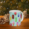 Ice Cream Popsicle Coffee Mug | Colorful Frozen Treat  Ceramic Cup