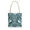 Trust Patience & Kindness Create Love Tote | Inspirational Crane Canvas Bag