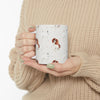 Dog Pattern Ceramic Mug | Adorable Beagle & White Dog Cup