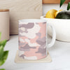 Pink Camo Ceramic Mug – Stylish Camouflage Coffee Cup