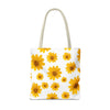 Yellow Daisy Floral Tote | Sun Flower Canvas Bag Gift