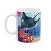 Underwater Marine Life Scene Ceramic Mug | Ocean Lover Gift