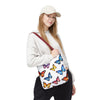 Butterfly Print Tote Bag | Colorful Monarch Watercolor Canvas Bag