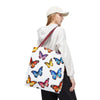 Butterfly Print Tote Bag | Colorful Monarch Watercolor Canvas Bag