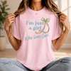 Just a Girl Who Loves God T-Shirt, Faith-Based Gift, Christian Tee