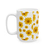 Yellow Daisy Floral Ceramic Coffee Mug (Various Sizes)
