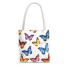 Butterfly Print Tote Bag | Colorful Monarch Watercolor Canvas Bag