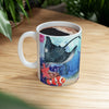 Underwater Marine Life Scene Ceramic Mug | Ocean Lover Gift