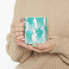 Watercolor Jellyfish Mug, Ceramic Coffee Cup, Gift for Marine Animal Lover