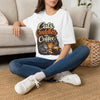Cats Cuddles Coffee T-Shirt, Cute Cat Graphic Tee, Cat Mom Dad Gift